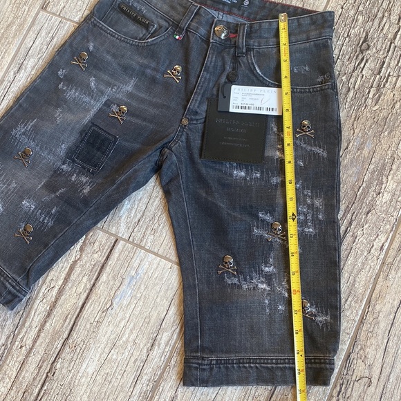 Philipp Plein denim shorts size 26 - Picture 8 of 15